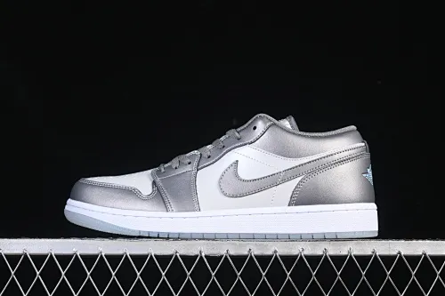 All Categories Air Jordan Jordan Series Basketball Shoes Air Jordan 1 Low Air Jordan 1 Low AJ1 Joe 1 Space Silver Retro Culture Leisure Sports Shoes HV4398-014